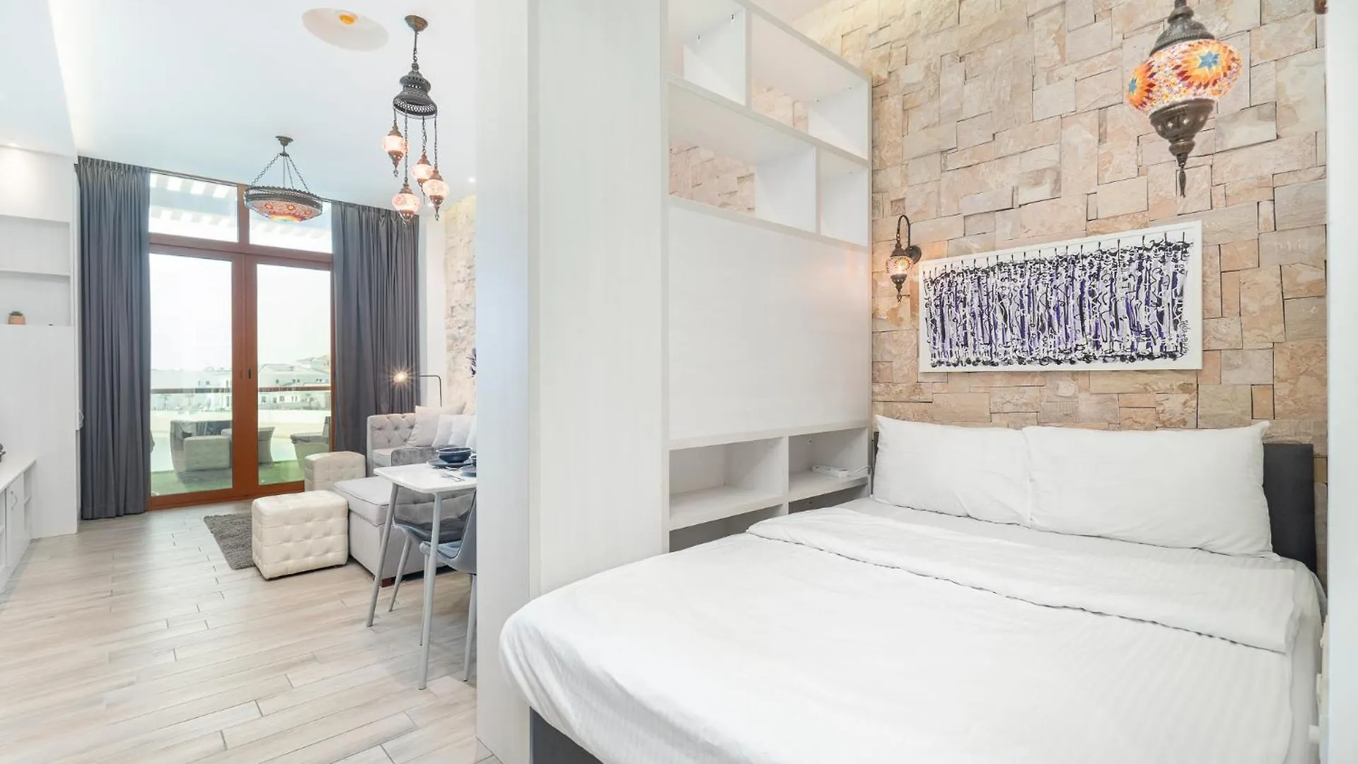 Palm Jumeirah Studio With Sea View Spacious Apartment Dubai